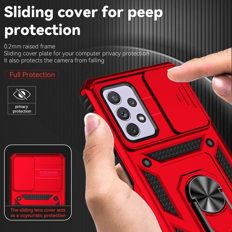 For Samsung Galaxy A52 5G / 4G Sliding Camshield Holder Phone Case
