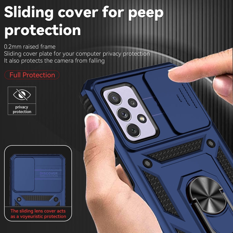 For Samsung Galaxy A52 5G / 4G Sliding Camshield Holder Phone Case