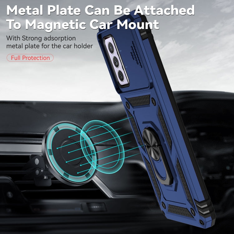 For Samsung Galaxy A52 5G / 4G Sliding Camshield Holder Phone Case