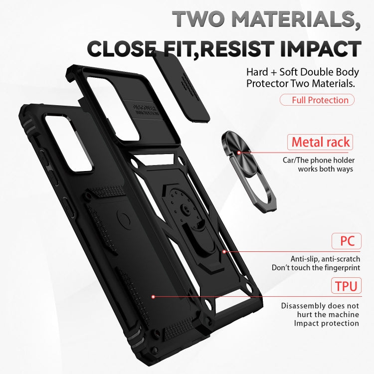 For Samsung Galaxy A72 5G / 4G Sliding Camshield Holder Phone Case