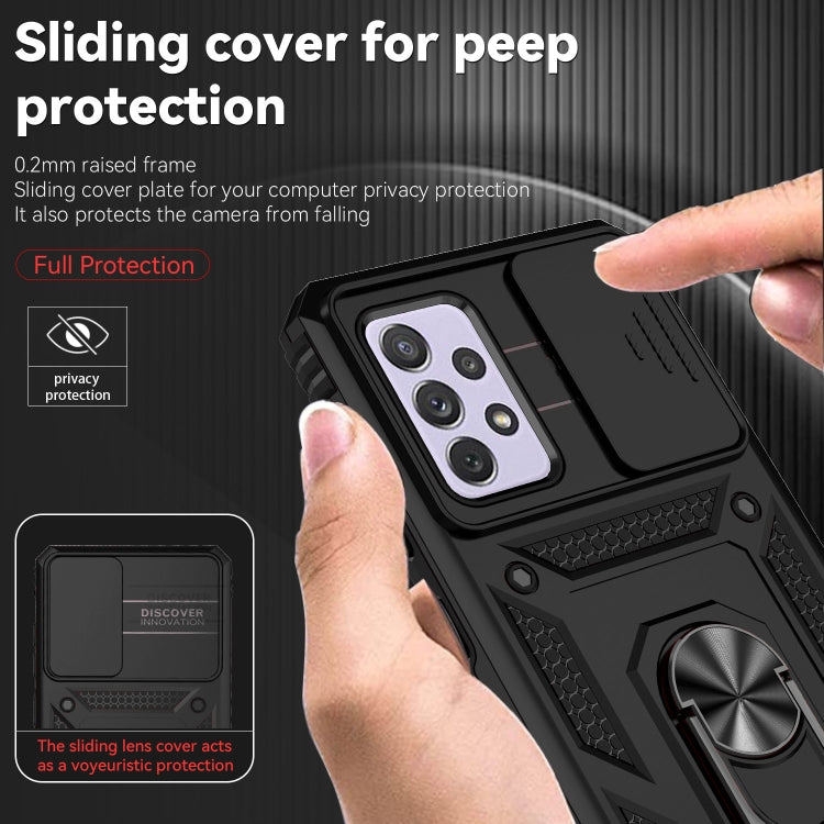 For Samsung Galaxy A72 5G / 4G Sliding Camshield Holder Phone Case