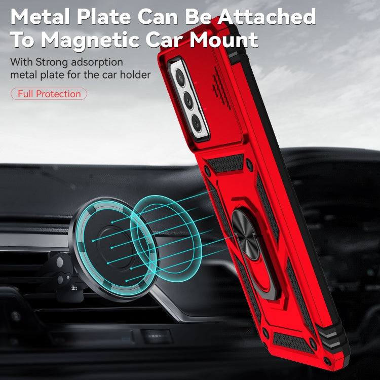 For Samsung Galaxy A72 5G / 4G Sliding Camshield Holder Phone Case