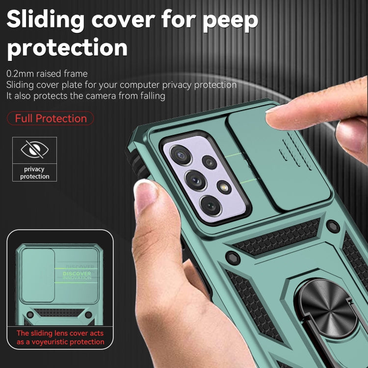 For Samsung Galaxy A72 5G / 4G Sliding Camshield Holder Phone Case