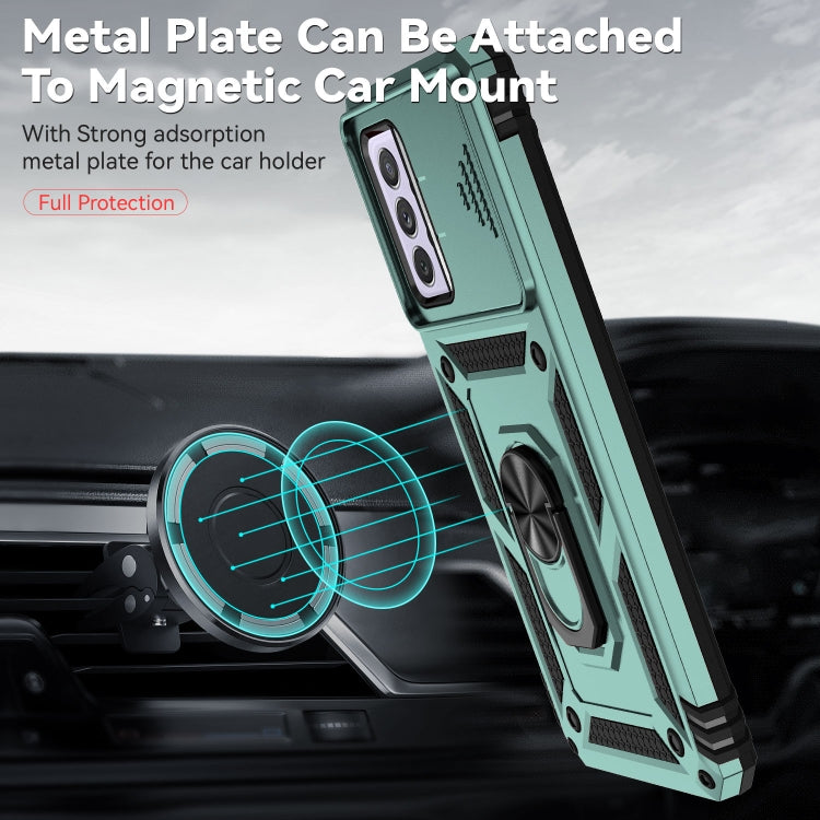 For Samsung Galaxy A72 5G / 4G Sliding Camshield Holder Phone Case