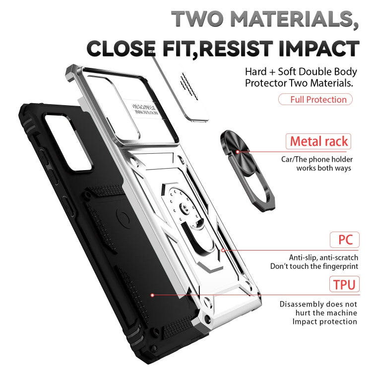 For Samsung Galaxy A72 5G / 4G Sliding Camshield Holder Phone Case