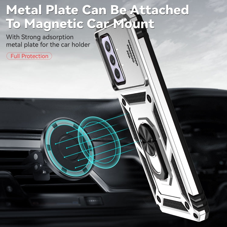 For Samsung Galaxy A72 5G / 4G Sliding Camshield Holder Phone Case