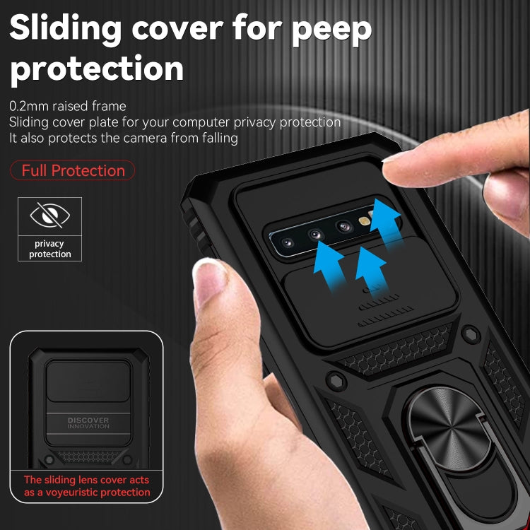 For Samsung Galaxy S10 Sliding Camshield Holder Phone Case
