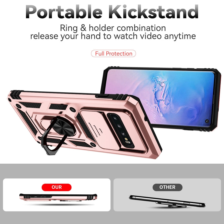 For Samsung Galaxy S10+ Sliding Camshield Holder Phone Case