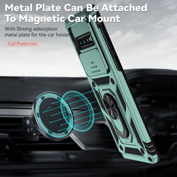 For Samsung Galaxy S10+ Sliding Camshield Holder Phone Case