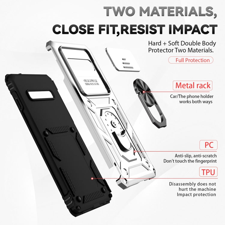 For Samsung Galaxy S10+ Sliding Camshield Holder Phone Case
