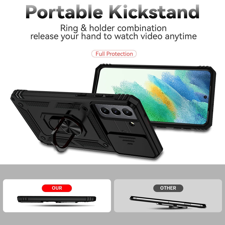 For Samsung Galaxy S21 FE 5G Sliding Camshield Holder Phone Case
