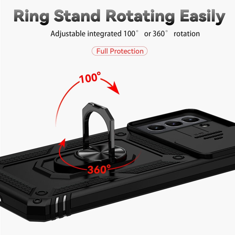 For Samsung Galaxy S21 FE 5G Sliding Camshield Holder Phone Case