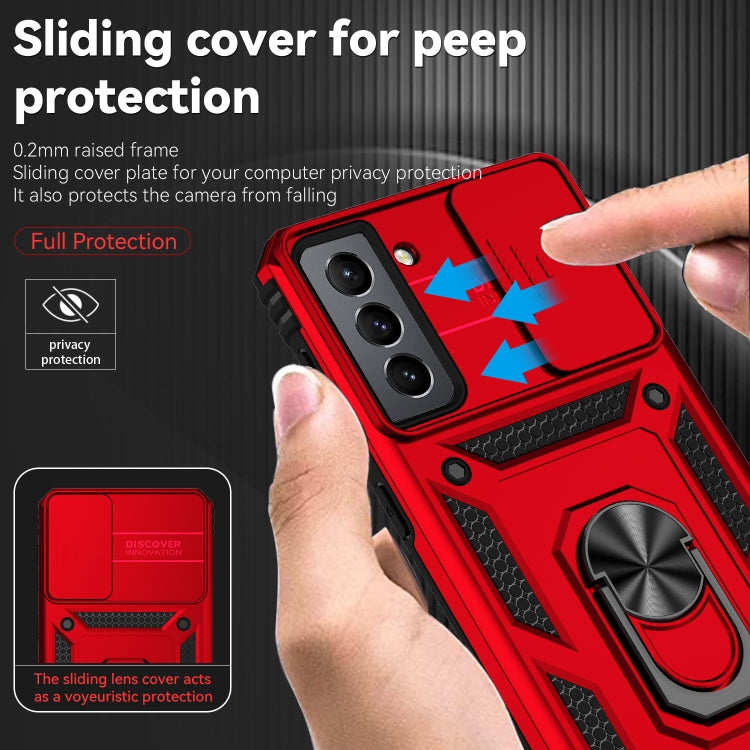 For Samsung Galaxy S21 FE 5G Sliding Camshield Holder Phone Case