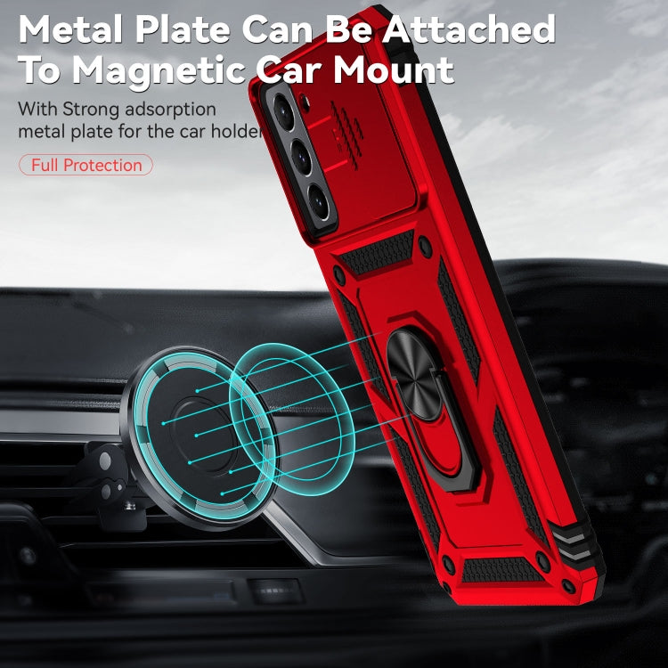 For Samsung Galaxy S21 FE 5G Sliding Camshield Holder Phone Case