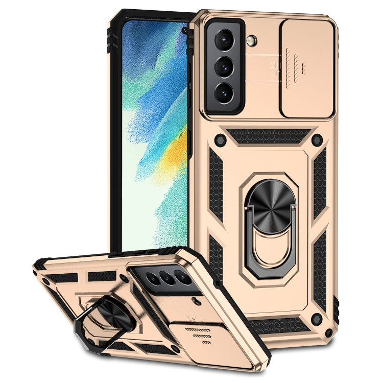 For Samsung Galaxy S21 FE 5G Sliding Camshield Holder Phone Case