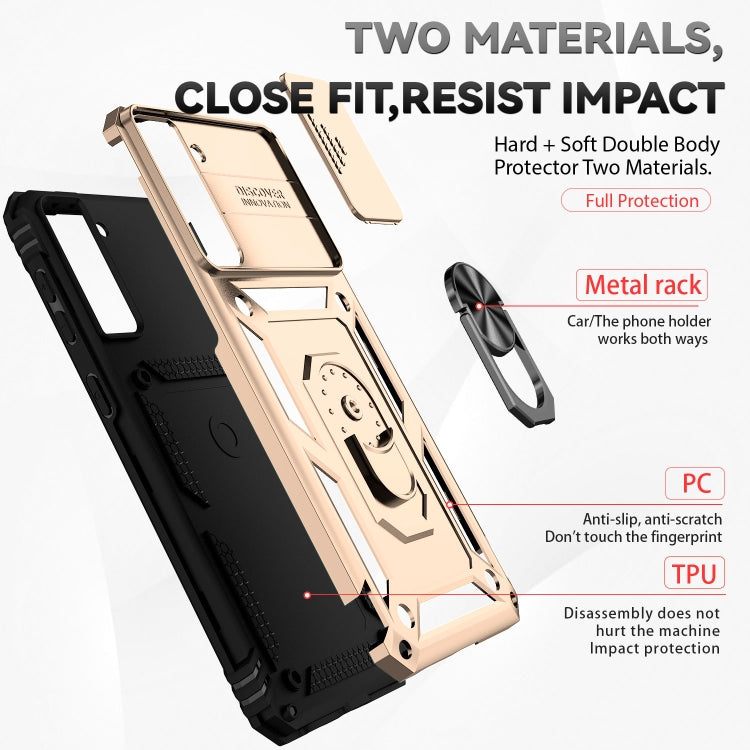 For Samsung Galaxy S21 FE 5G Sliding Camshield Holder Phone Case