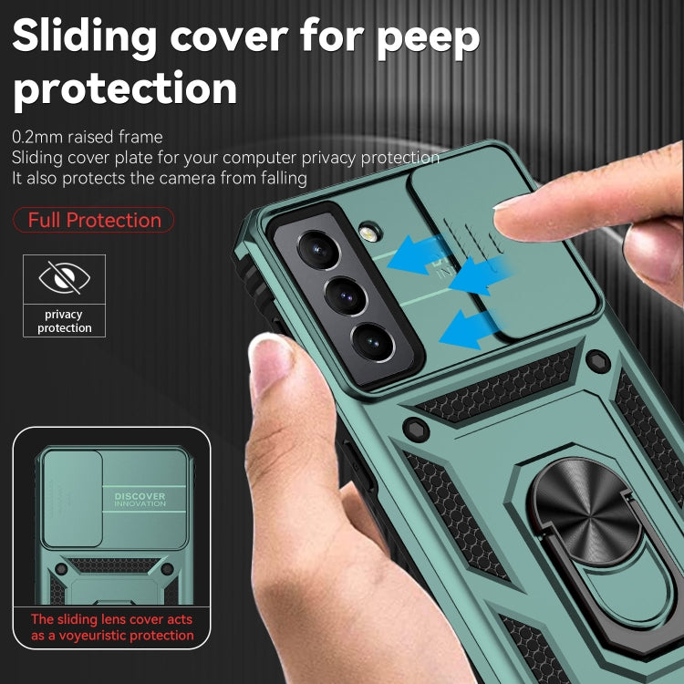 For Samsung Galaxy S21 FE 5G Sliding Camshield Holder Phone Case