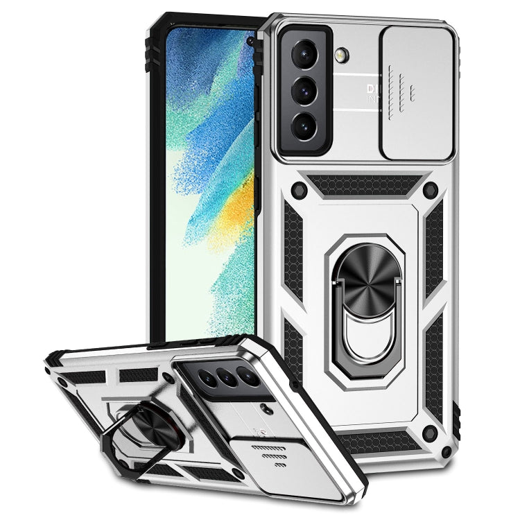 For Samsung Galaxy S21 FE 5G Sliding Camshield Holder Phone Case