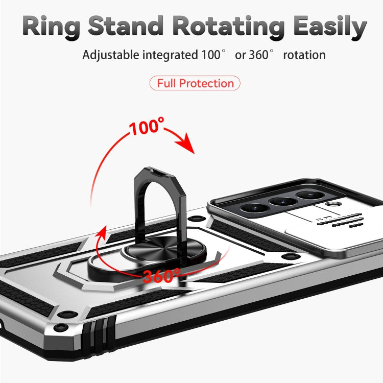 For Samsung Galaxy S21 FE 5G Sliding Camshield Holder Phone Case
