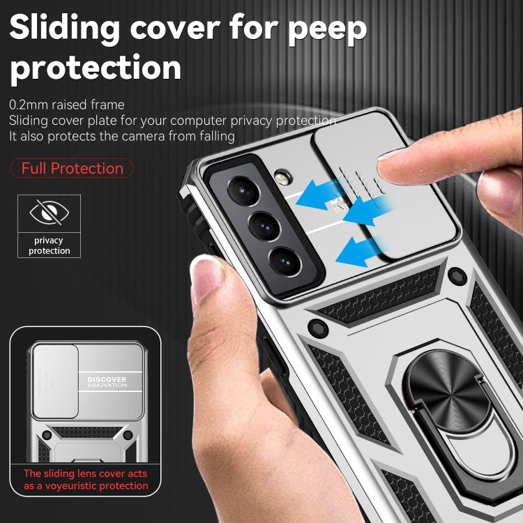For Samsung Galaxy S21 FE 5G Sliding Camshield Holder Phone Case