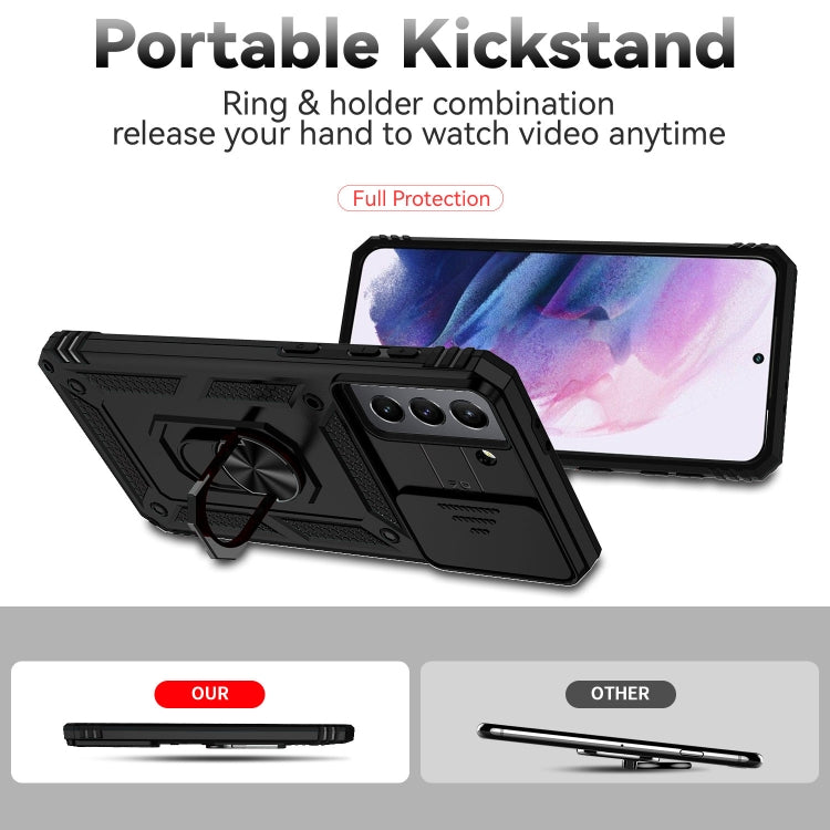 For Samsung Galaxy S21+ 5G Sliding Camshield Holder Phone Case