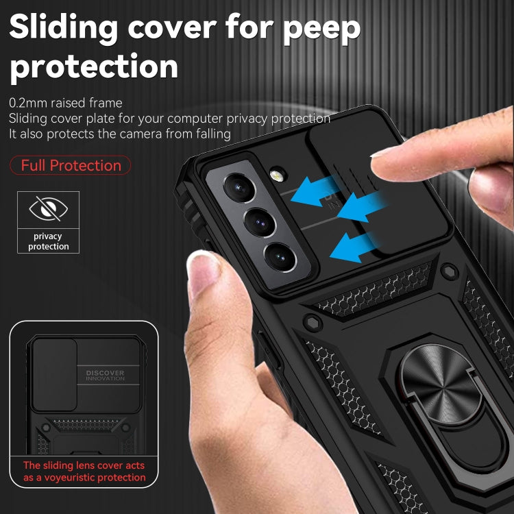 For Samsung Galaxy S21+ 5G Sliding Camshield Holder Phone Case