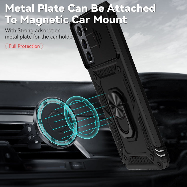 For Samsung Galaxy S21+ 5G Sliding Camshield Holder Phone Case