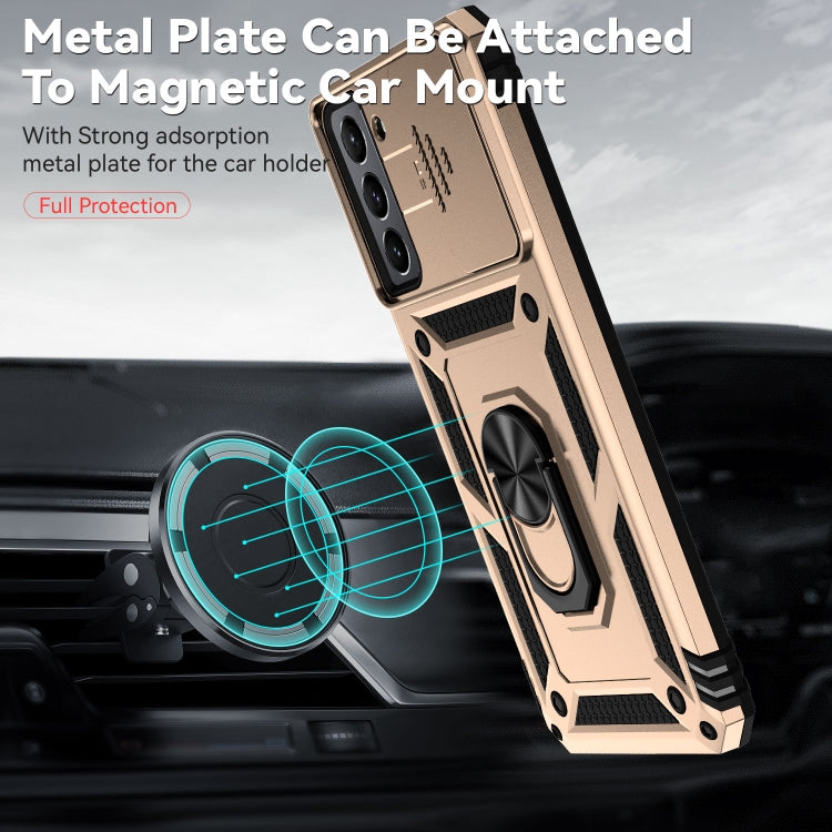 For Samsung Galaxy S21+ 5G Sliding Camshield Holder Phone Case