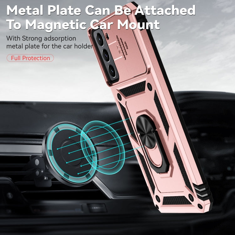 For Samsung Galaxy S21+ 5G Sliding Camshield Holder Phone Case