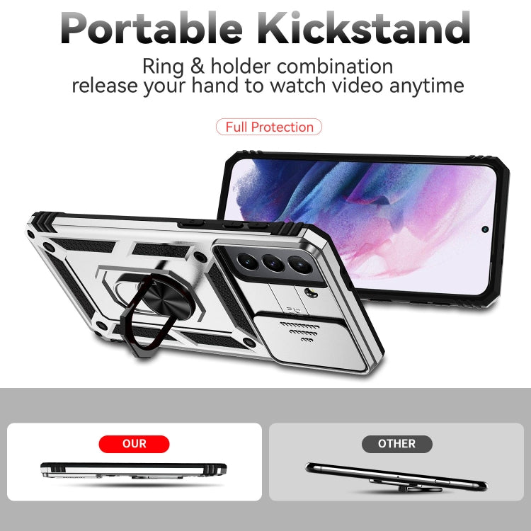 For Samsung Galaxy S21+ 5G Sliding Camshield Holder Phone Case