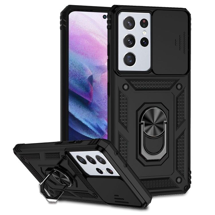 For Samsung Galaxy S21 Ultra 5G Sliding Camshield Holder Phone Case