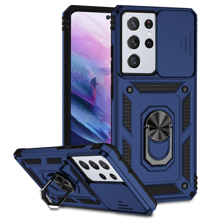 For Samsung Galaxy S21 Ultra 5G Sliding Camshield Holder Phone Case
