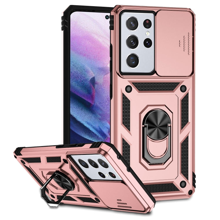 For Samsung Galaxy S21 Ultra 5G Sliding Camshield Holder Phone Case