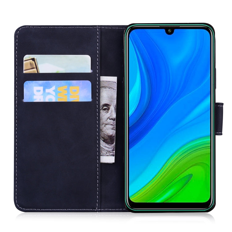 For Huawei P smart 2020 Skin Feel Pure Color Flip Leather Phone Case