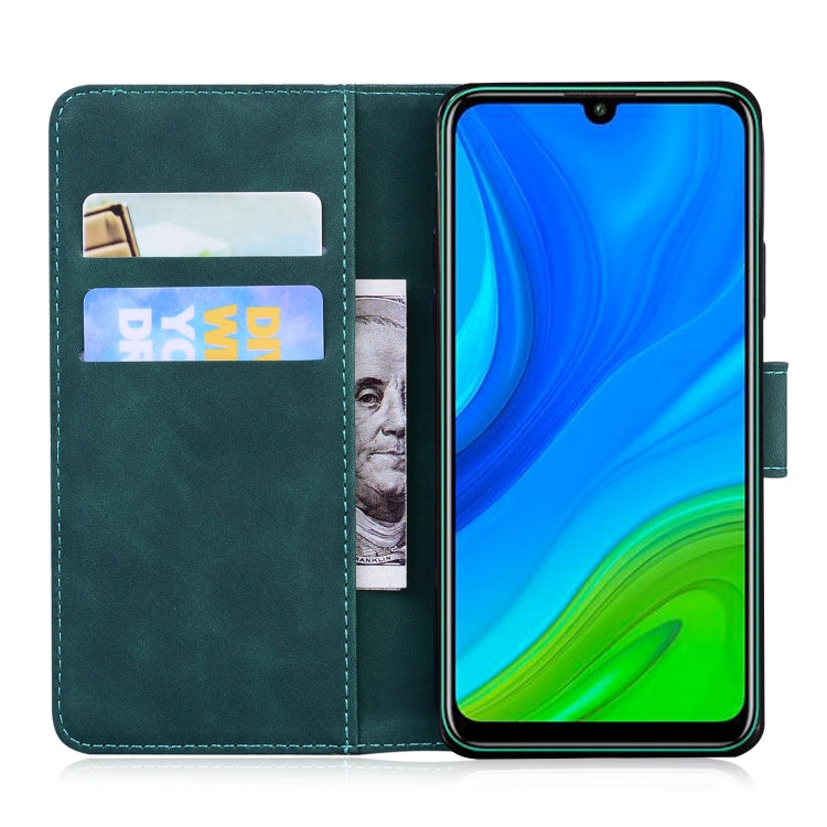 For Huawei P smart 2020 Skin Feel Pure Color Flip Leather Phone Case