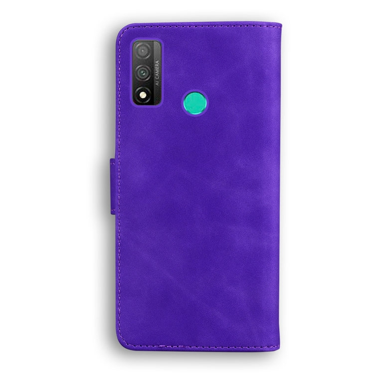 For Huawei P smart 2020 Skin Feel Pure Color Flip Leather Phone Case