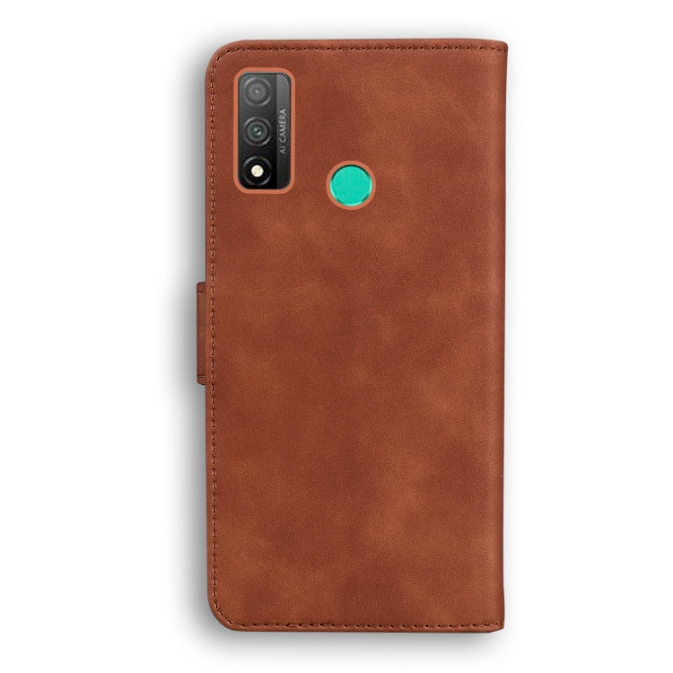 For Huawei P smart 2020 Skin Feel Pure Color Flip Leather Phone Case