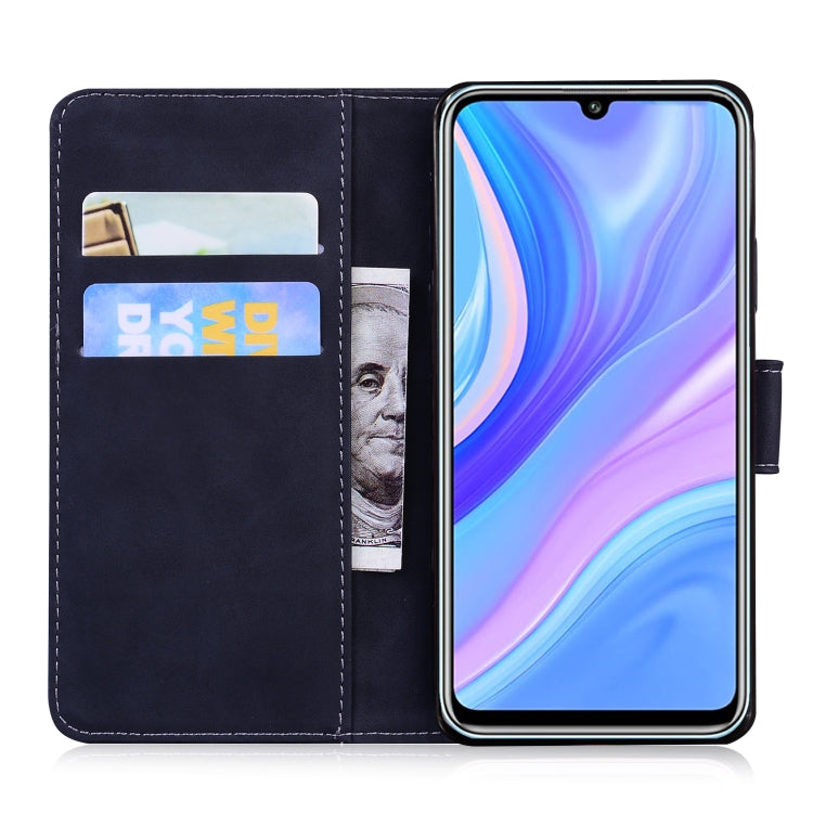 For Huawei Enjoy 10s / P Smart S / Y8p Skin Feel Pure Color Flip Leather Phone Case