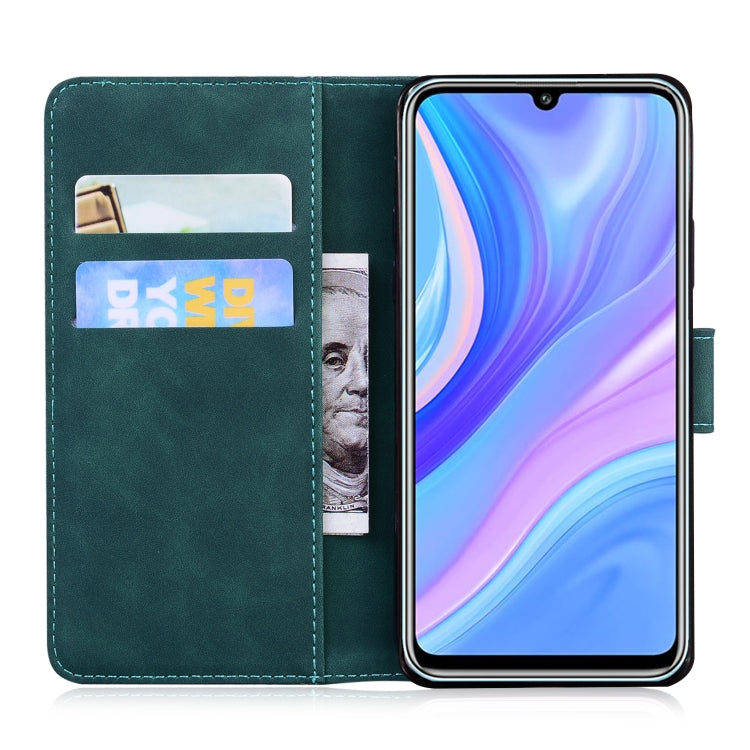 For Huawei Enjoy 10s / P Smart S / Y8p Skin Feel Pure Color Flip Leather Phone Case