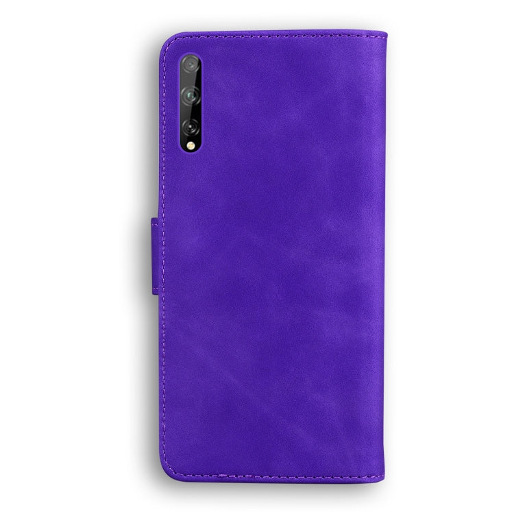 For Huawei Enjoy 10s / P Smart S / Y8p Skin Feel Pure Color Flip Leather Phone Case