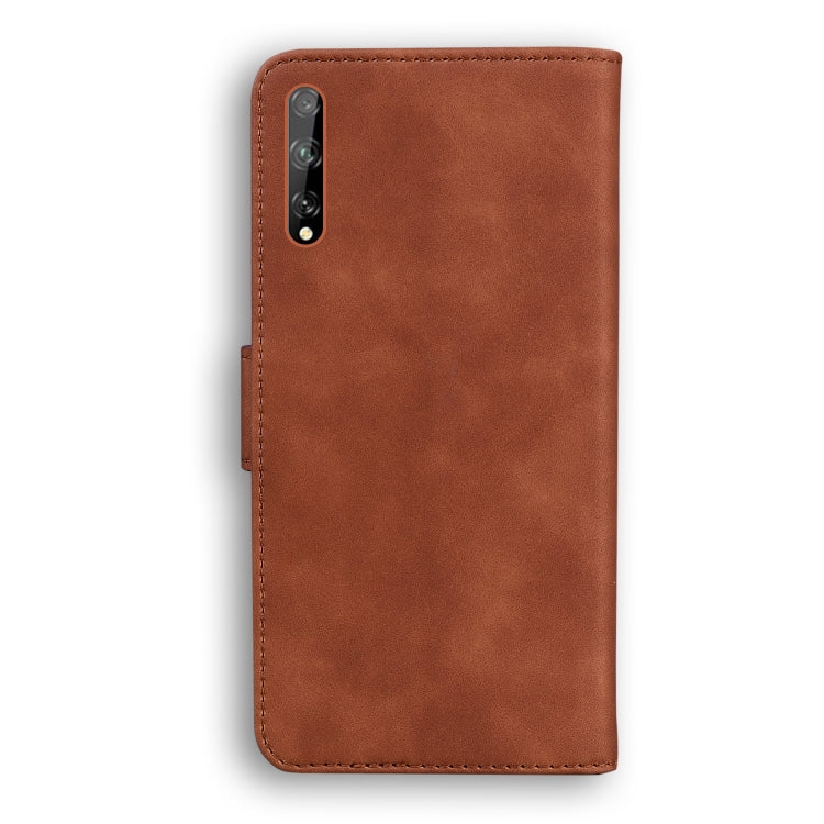 For Huawei Enjoy 10s / P Smart S / Y8p Skin Feel Pure Color Flip Leather Phone Case