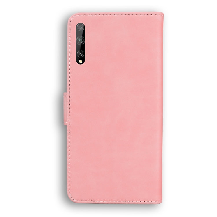 For Huawei Enjoy 10s / P Smart S / Y8p Skin Feel Pure Color Flip Leather Phone Case