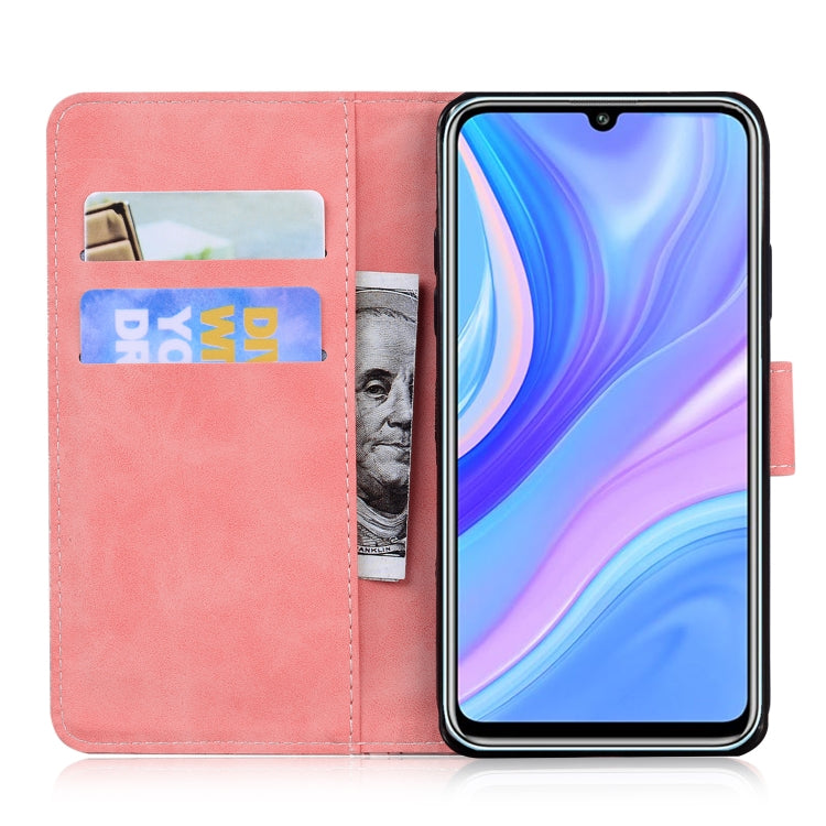 For Huawei Enjoy 10s / P Smart S / Y8p Skin Feel Pure Color Flip Leather Phone Case
