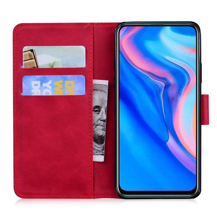 For Huawei P smart Z / Y9 Prime 2019 / Honor 9X Global Skin Feel Pure Color Flip Leather Phone Case