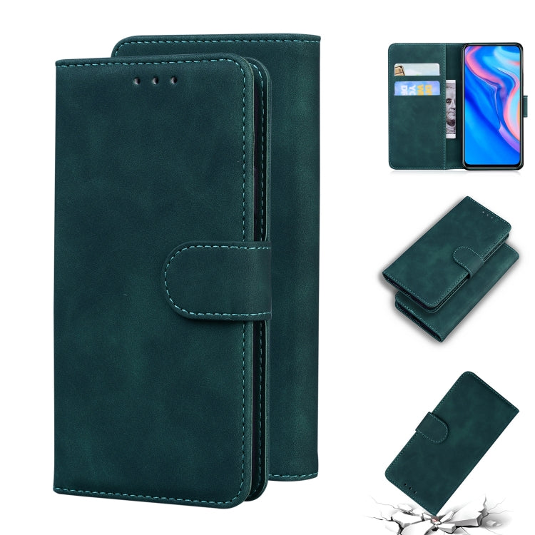 For Huawei P smart Z / Y9 Prime 2019 / Honor 9X Global Skin Feel Pure Color Flip Leather Phone Case