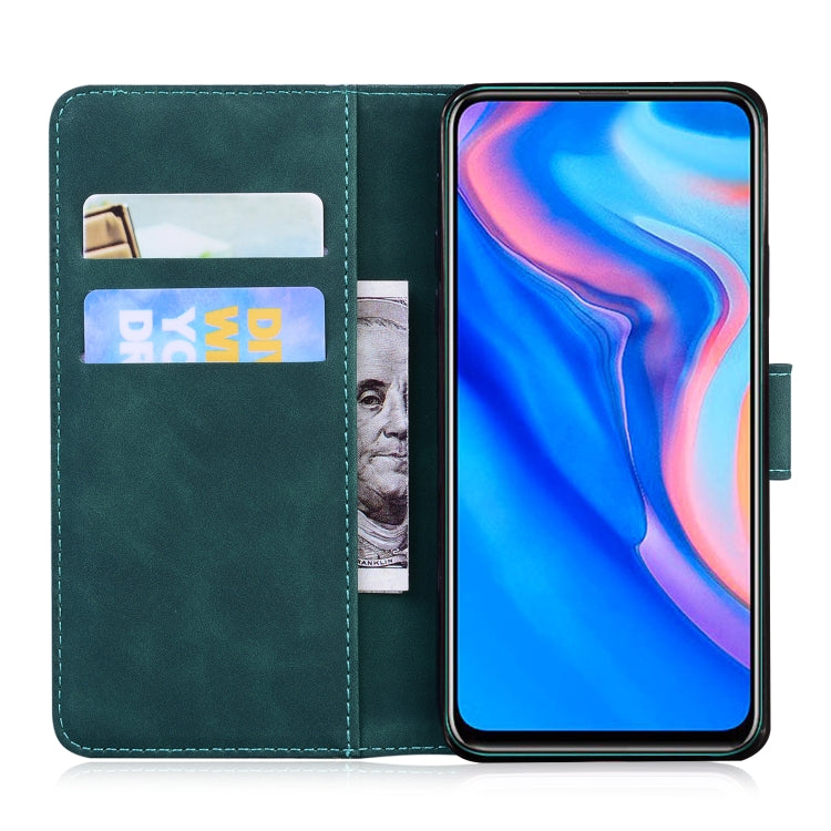 For Huawei P smart Z / Y9 Prime 2019 / Honor 9X Global Skin Feel Pure Color Flip Leather Phone Case