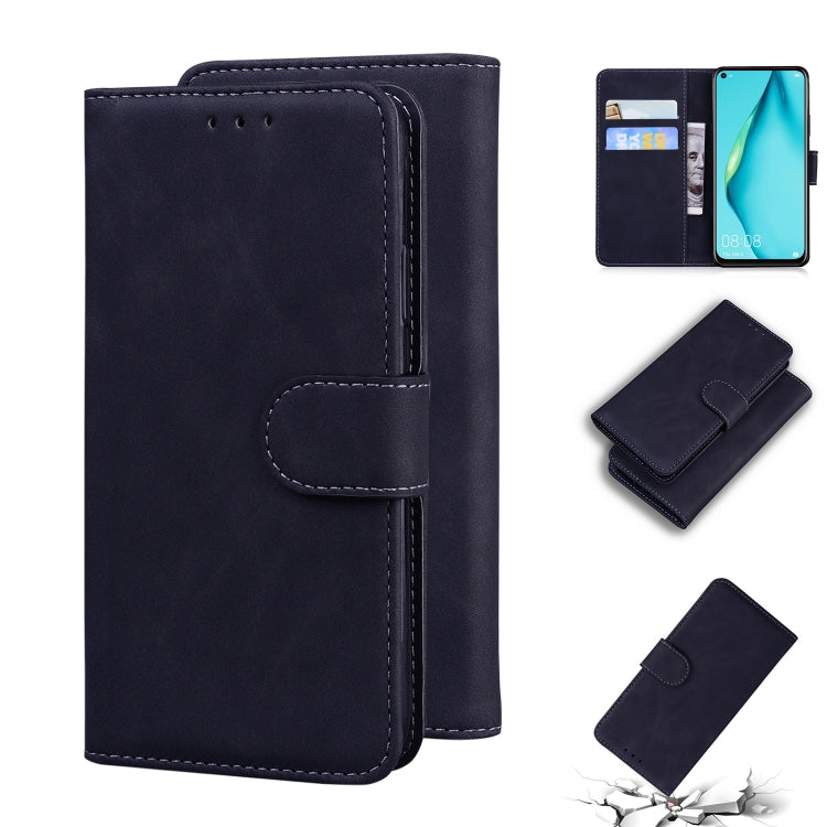 For Huawei P40 lite / nova 6 SE / nova 7i Skin Feel Pure Color Flip Leather Phone Case