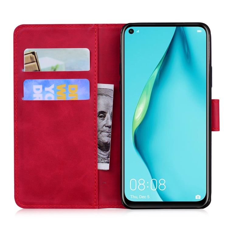 For Huawei P40 lite / nova 6 SE / nova 7i Skin Feel Pure Color Flip Leather Phone Case