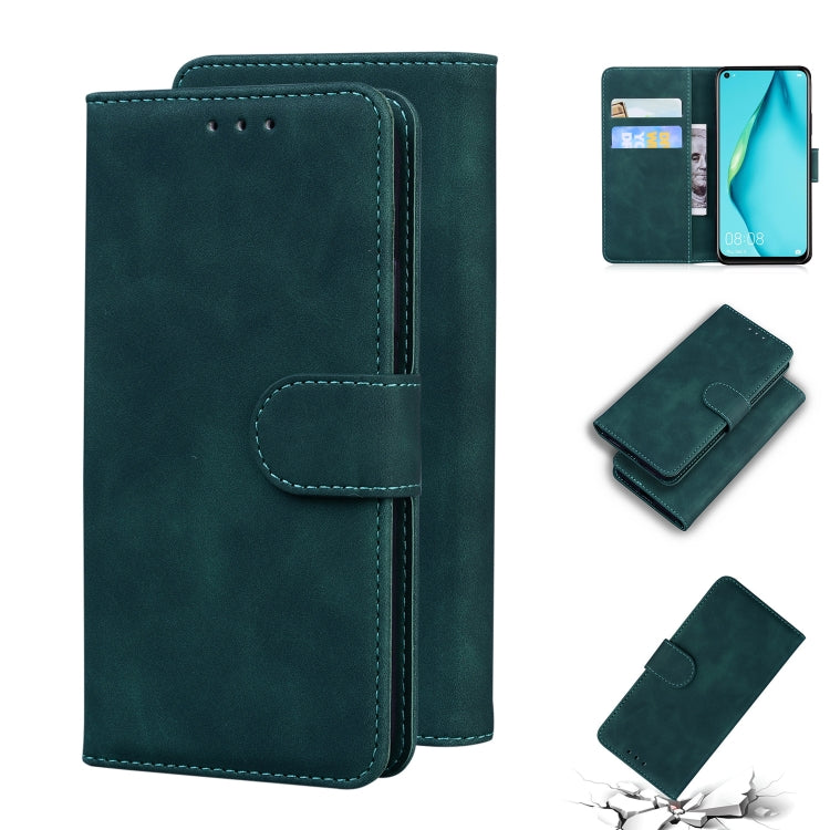 For Huawei P40 lite / nova 6 SE / nova 7i Skin Feel Pure Color Flip Leather Phone Case