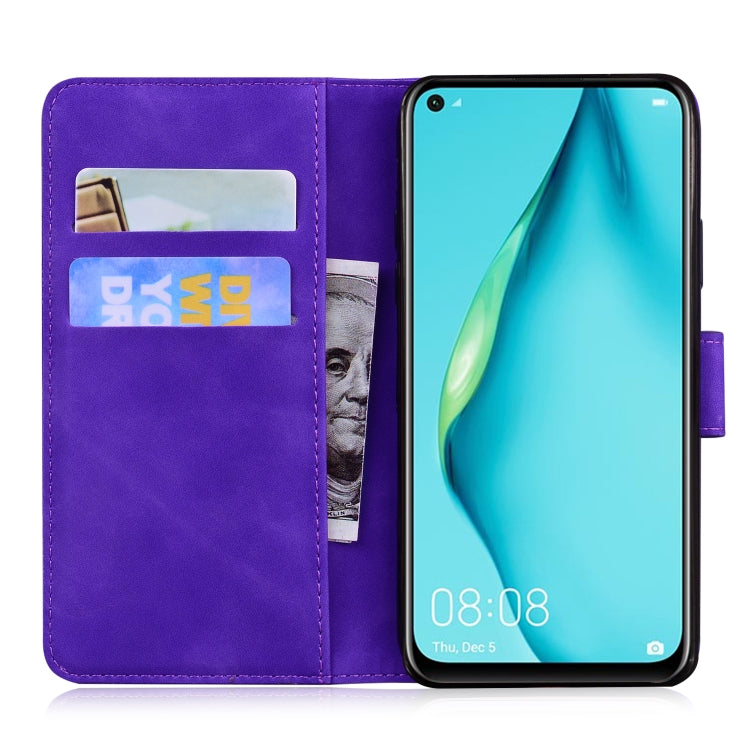 For Huawei P40 lite / nova 6 SE / nova 7i Skin Feel Pure Color Flip Leather Phone Case